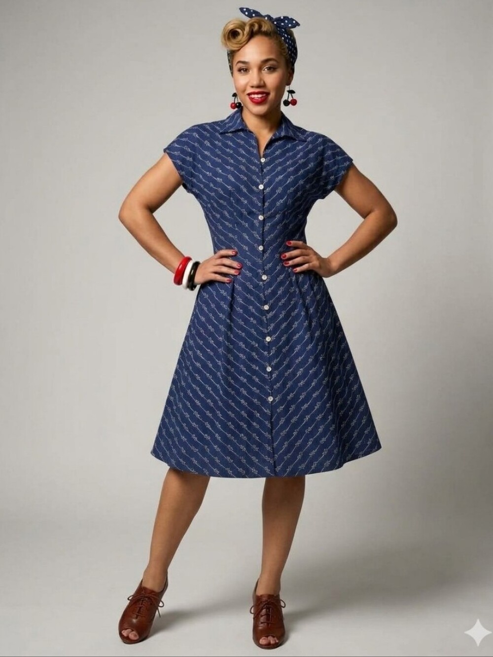 Brooks Brothers Nautical Rope Shirt Dress, Size 6